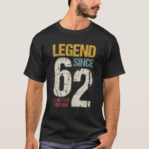 T-shirt 60 Ans Vintage 1962 60E Anniversaire Décoration