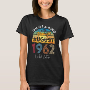 T-shirt 60 ans Vintage 1962 60e anniversaire Hommes Femmes