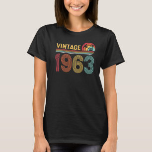 T-shirt 60 ans Vintage 1963 60e anniversaire Hommes Femmes