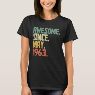 T-shirt 60 ans Vintage stupéfiant depuis mai 1963