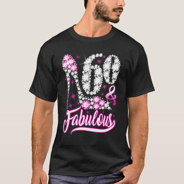 T-shirt 60 & Fabuleux 60e anniversaire Funny Pink Diamond  (Devant)