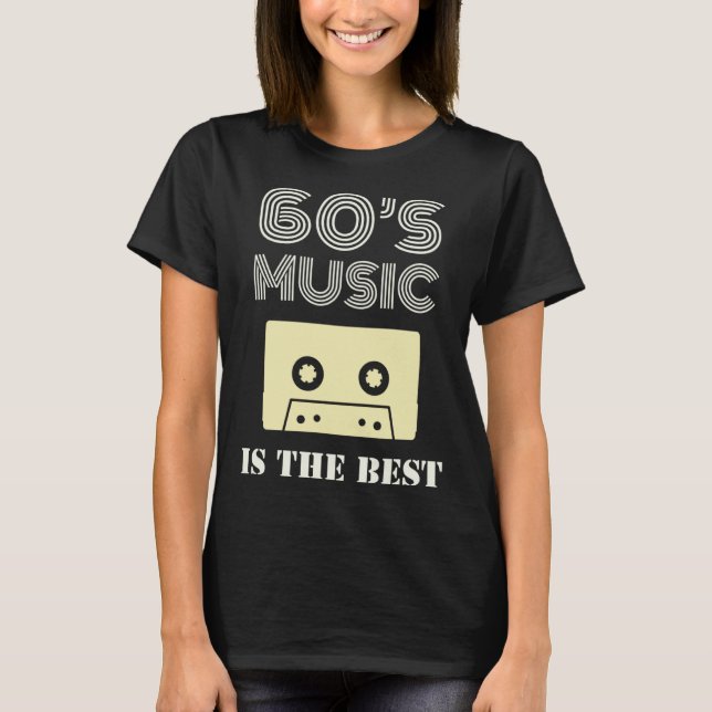 T-shirt 60 s Music Is The Best (Devant)