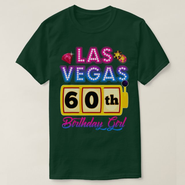 T-shirt 60 Years Old Vegas Girls Trip Vegas 60th Birthday  (Design devant)