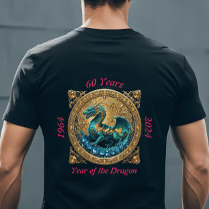 T-shirt 60e anniversaire 2024 Année chinoise du Dragon 196