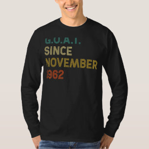 T-shirt 60e anniversaire 60 ans chèvre depuis novembre 196