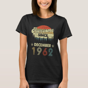 T-shirt 60e anniversaire Awesome depuis décembre 1962 60 a