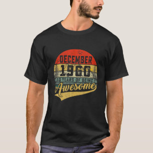 T-shirt 60e anniversaire Cadeau Vintage 1960 60 ans Homme