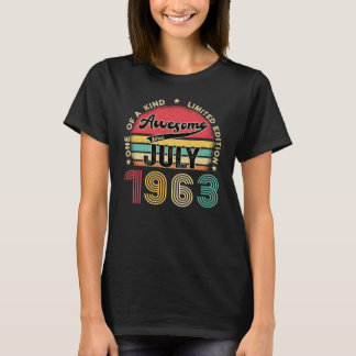 T-shirt 60e anniversaire Cadeau Vintage 1963 60 ans