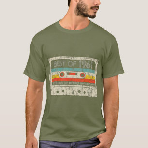 T-shirt 60e anniversaire Cadeaux Best Of 1961 Retro Vintag