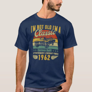 T-shirt 60e anniversaire Cadeaux pour hommes papa Retro Vi
