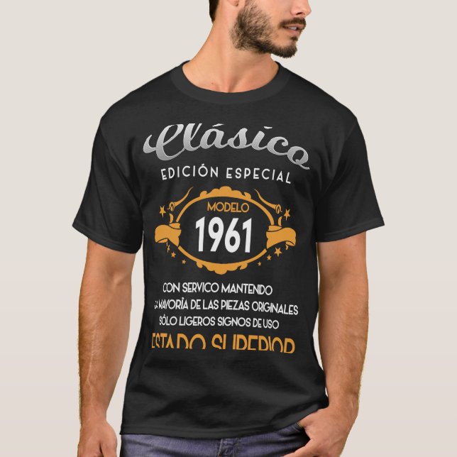 T-shirt 60e anniversaire Clasico Anniversaire espagnol (Devant)