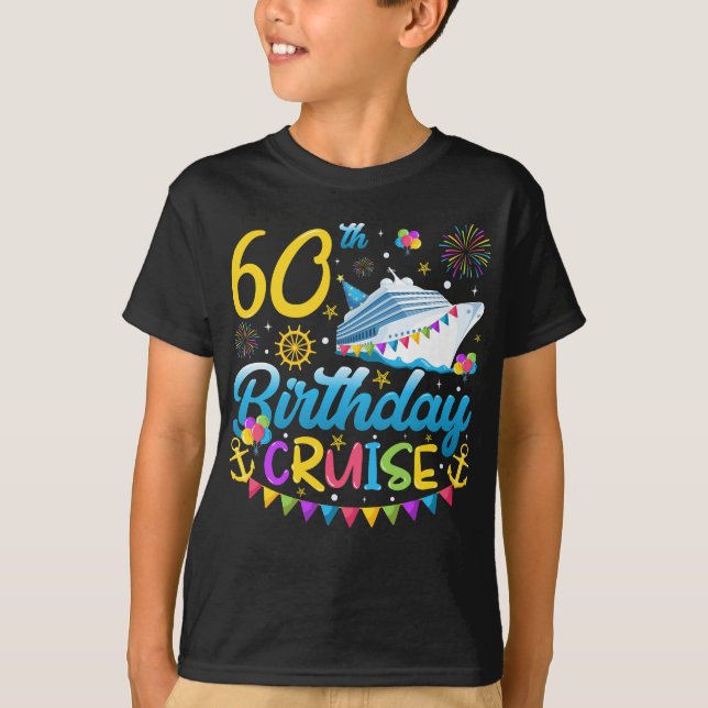 T-shirt 60e anniversaire Croisière B-Day Party Boy (Devant)