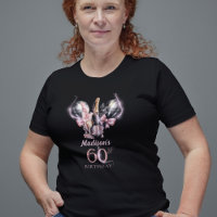 60e anniversaire de luxe Champagne noir rose