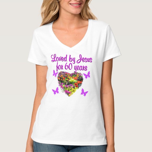 T-SHIRT 60E ANNIVERSAIRE FLEURS SAUVAGES (Devant)