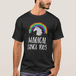 T-shirt 60e anniversaire licorn dab Awesome depuis 1963