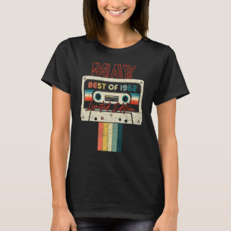 T-shirt 60e Anniversaire Mai Meilleur De 1962 Bande De Cas