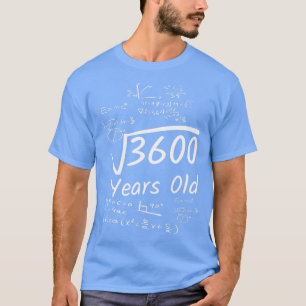 T-shirt 60e anniversaire Math 3600 ans racine Carré