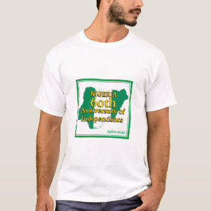 T-shirt 60e ANNIVERSAIRE NIGÉRIA  Drapeau nigérian