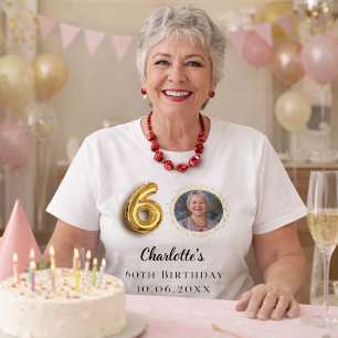 T-shirt 60e anniversaire or photo