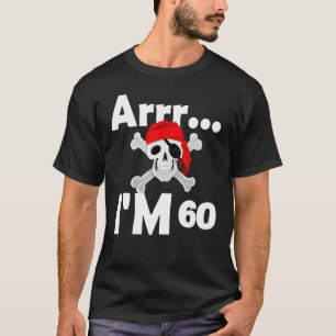 T-shirt 60e anniversaire Pirate Skull 60 ans Anniversaire