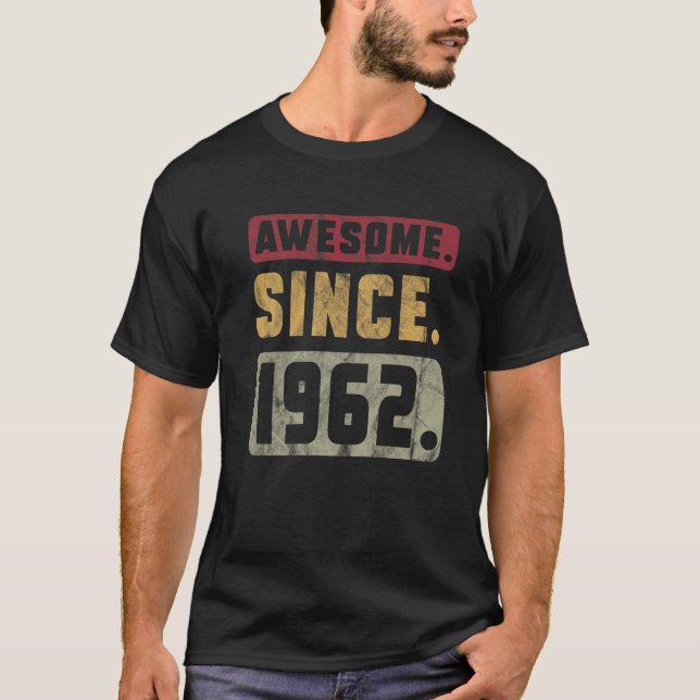 T-shirt 60E Anniversaire Rétro Tee - shirts Graphiques Imp (Devant)