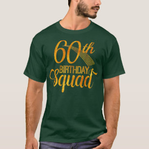 T-shirt 60e anniversaire Squad Party Anniversaire Yellow G