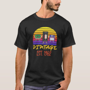 T-shirt 60E Anniversaire Vieux Enregistreur Tee - shirts D