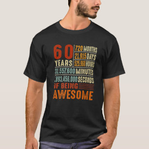 T-shirt 60E Anniversaire vintage 60 Anniversaire Du Mariag