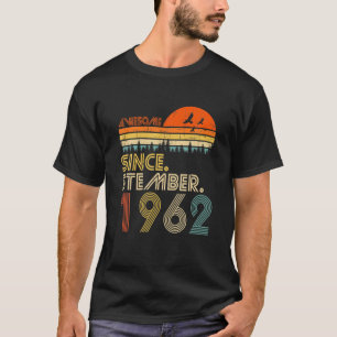 T-shirt 60E B-Day Vintage Magnifique Depuis Janvier 1962 6