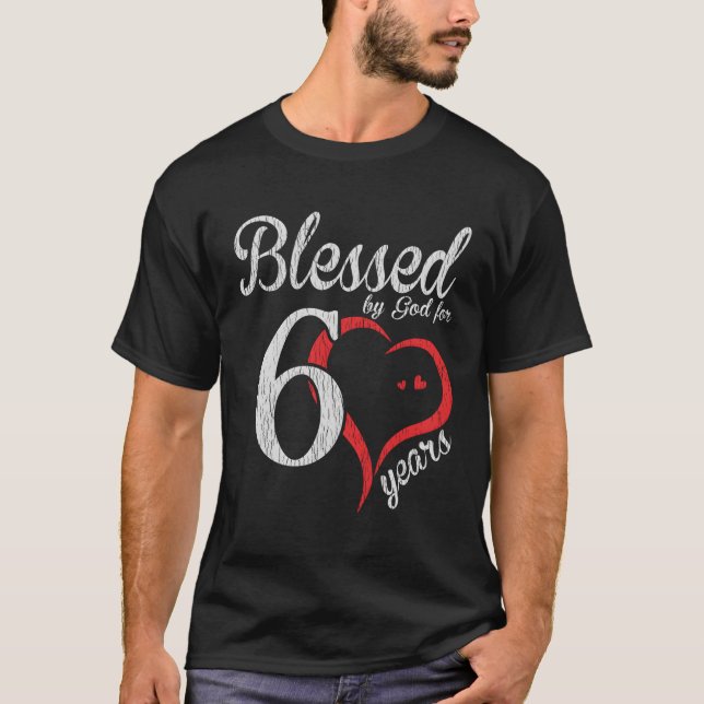 T-shirt 60e Bénis par Dieu Heureux (Devant)