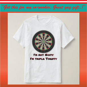 T-shirt 60e Humour d'anniversaire de la Dart League