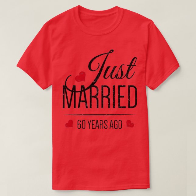 T-shirt 60ème anniversaire de Mariage - Marié 60 ans (Design devant)