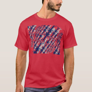 T-shirt 60s et style les années 70 Axolotl Diagonal Line M