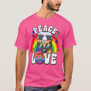 T-shirt 60S Les années 70 Paix Amour Hippie Skunk