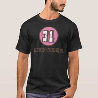 T-shirt 60S-Les années 70 Vintage Déficit Baskin-Robbins C