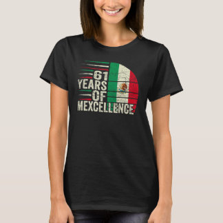 T-shirt 61 ans Anniversaire mexicain 61e anniversaire Pun 