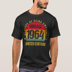 T-shirt 61 Ans Soixante et un 1964 61e Anniversaire Vintag
