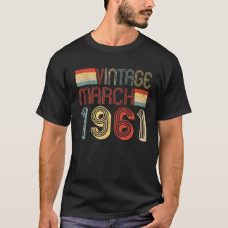 T-shirt 61Décoration Anniversaire 61 Ans Cadeau Vintage