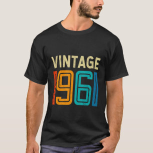T-shirt 61e anniversaire Vintage 1961 61 ans Femmes