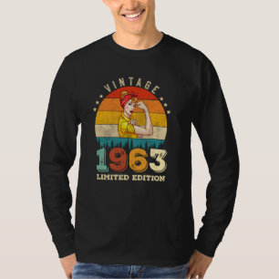 T-shirt 62 ans Anniversaire 1963 Vintage 62e anniversaire