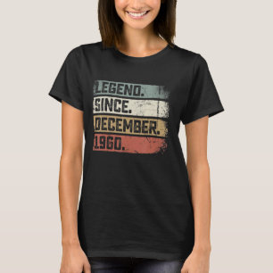 T-shirt 62 ans de légende depuis décembre 1960 62e naissan