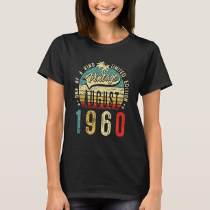 T-shirt 62 ans Vintage août 1960 62e anniversaire Hommes