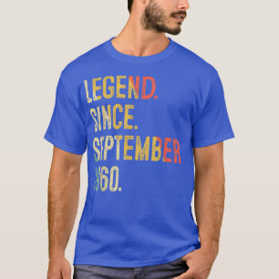 T-shirt 62 Years Old Gifts 62nd Birthday Legend Since Sept