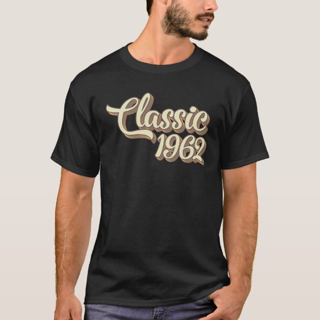 T-shirt 62e Anniversaire Cadeau Classique 1962 62 Ans (Devant)
