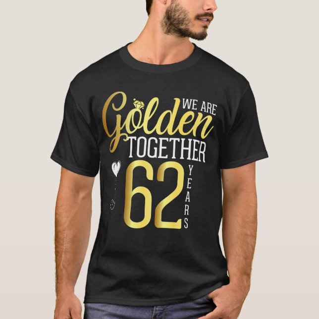 T-shirt 62e anniversaire de Mariage Cadeau pour 62 ans Rom (Devant)