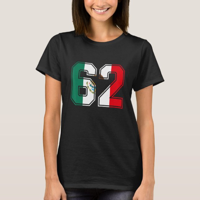 T-shirt 62e anniversaire Mexicain 62 ans Old Numéro 62 Mex (Devant)