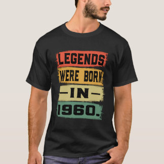 T-shirt 62E Cadeau Anniversaire 62 Ans Légendes Sont Nées