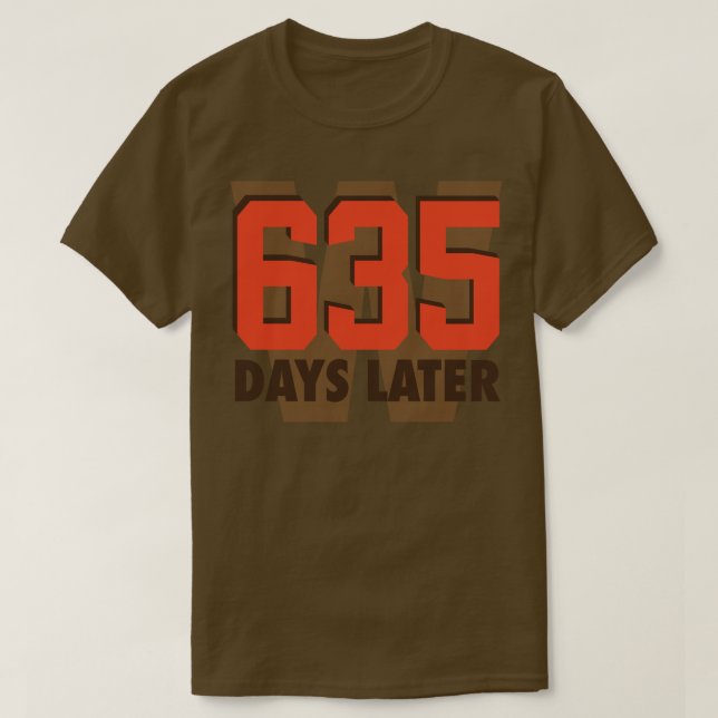 T-shirt 635 Jours Après BrownOrange (Design devant)