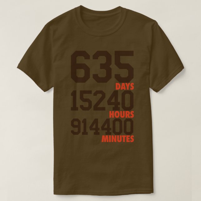 T-shirt 635 Jours BrownOrange (Design devant)