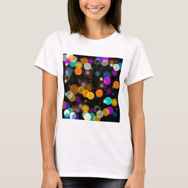 T-shirt 6391Lumières colorées (Devant)